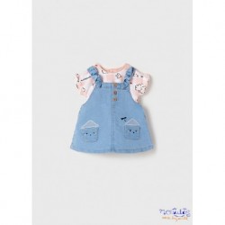 Conj. falda peto denim