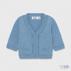 Cardigan cuello pico